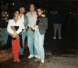 Con Ale, Maria y Tuky, en Pinamar